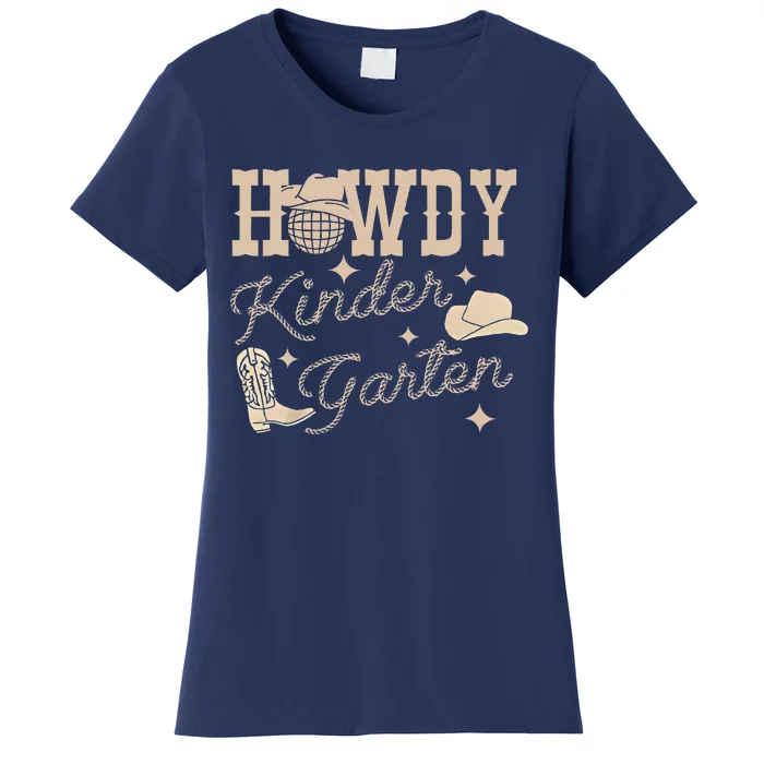 Howdy Kindergarten Teacher Rodeo Country Western Cowgirl Women's T-Shirt