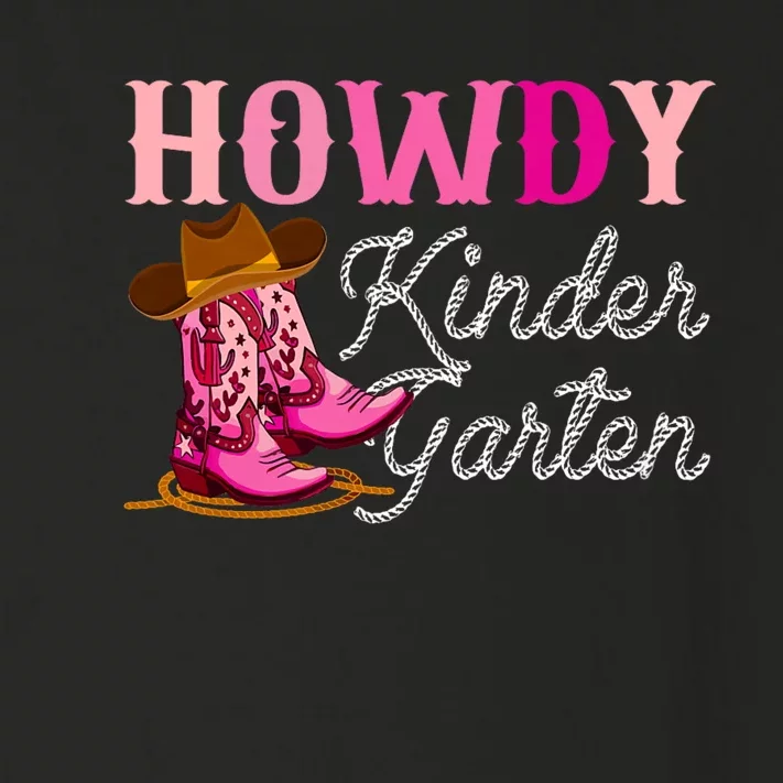 Howdy Kindergarten Teacher Rodeo Country Western Cowgirl Toddler Long Sleeve Shirt