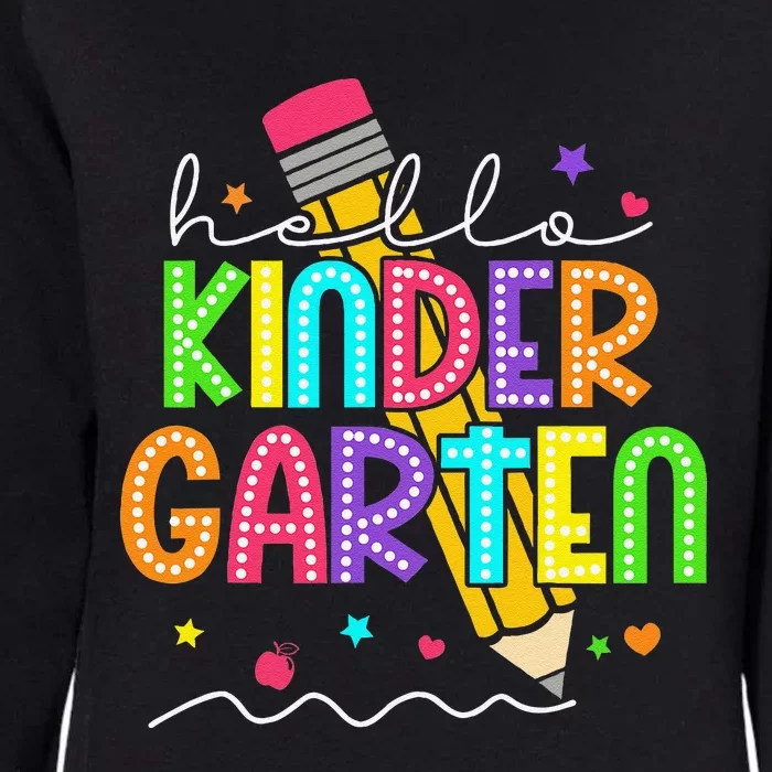 Hello Kindergarten Team Kinder Back To School Teacher Womens California Wash Sweatshirt