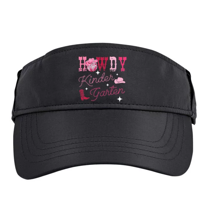 Howdy Kindergarten Teacher Rodeo Country Western Adult Drive Performance Visor