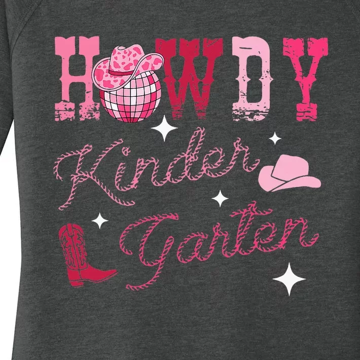 Howdy Kindergarten Teacher Rodeo Country Western Women's Perfect Tri Tunic Long Sleeve Shirt