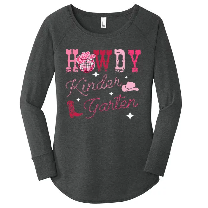 Howdy Kindergarten Teacher Rodeo Country Western Women's Perfect Tri Tunic Long Sleeve Shirt