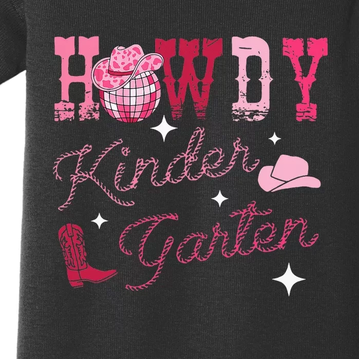 Howdy Kindergarten Teacher Rodeo Country Western Baby Bodysuit