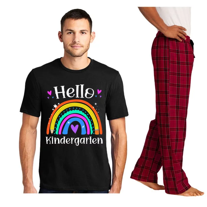 Hello Kindergarten Teacher Rainbow Kinder Back To School Pajama Set