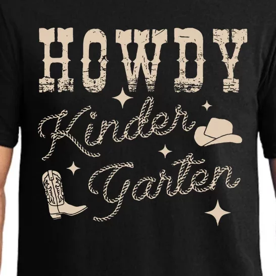 Howdy Kindergarten Teachers Parents Cowgirl Western Pajama Set