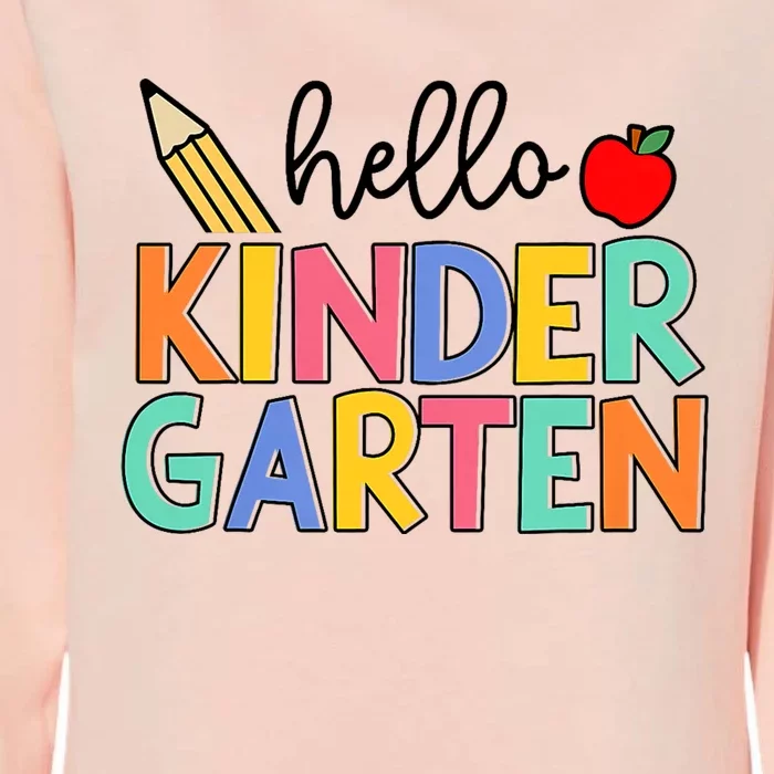 Hello Kindergarten Team Kinder Back To School Teacher Womens California Wash Sweatshirt