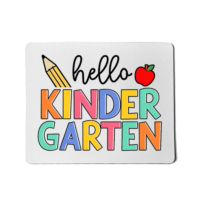 Hello Kindergarten Team Kinder Back To School Teacher Mousepad