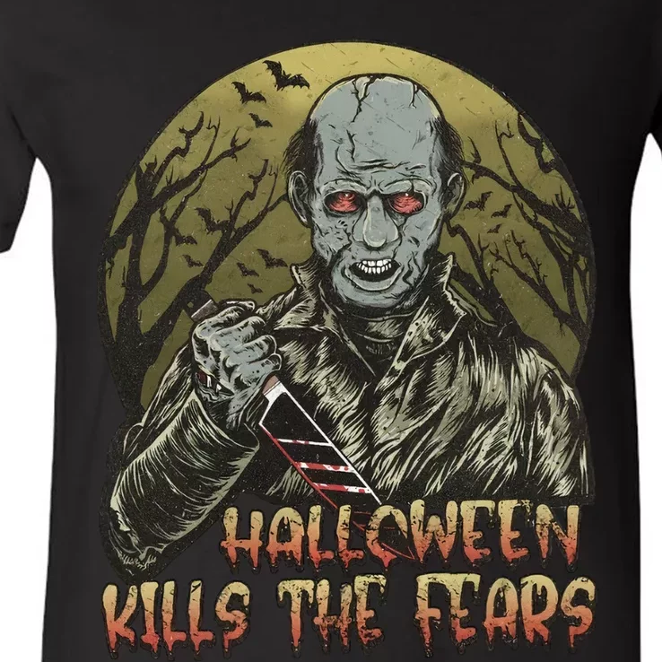 Halloween Kills The Fears Holiday Halloween Night Party V-Neck T-Shirt