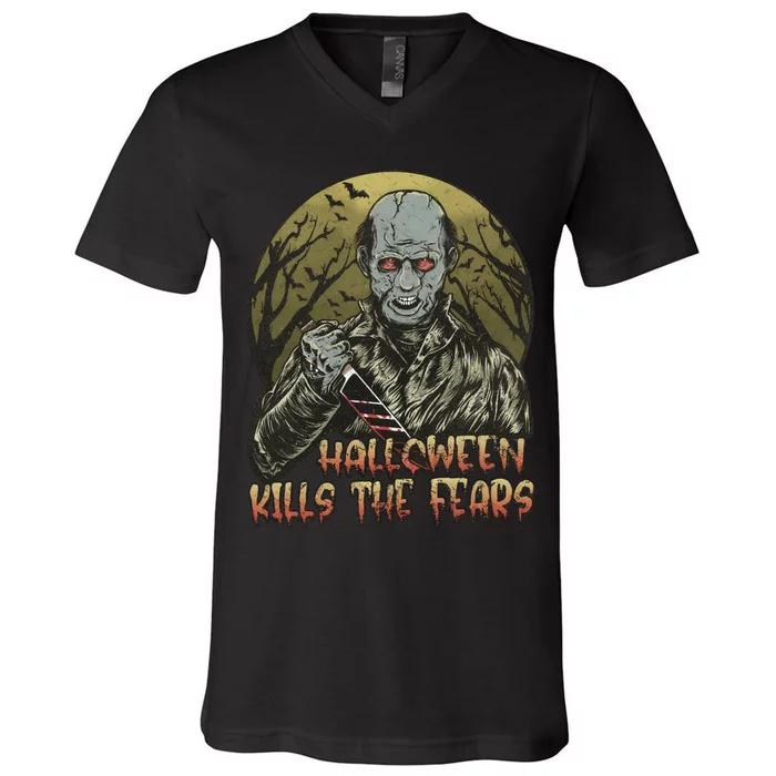 Halloween Kills The Fears Holiday Halloween Night Party V-Neck T-Shirt