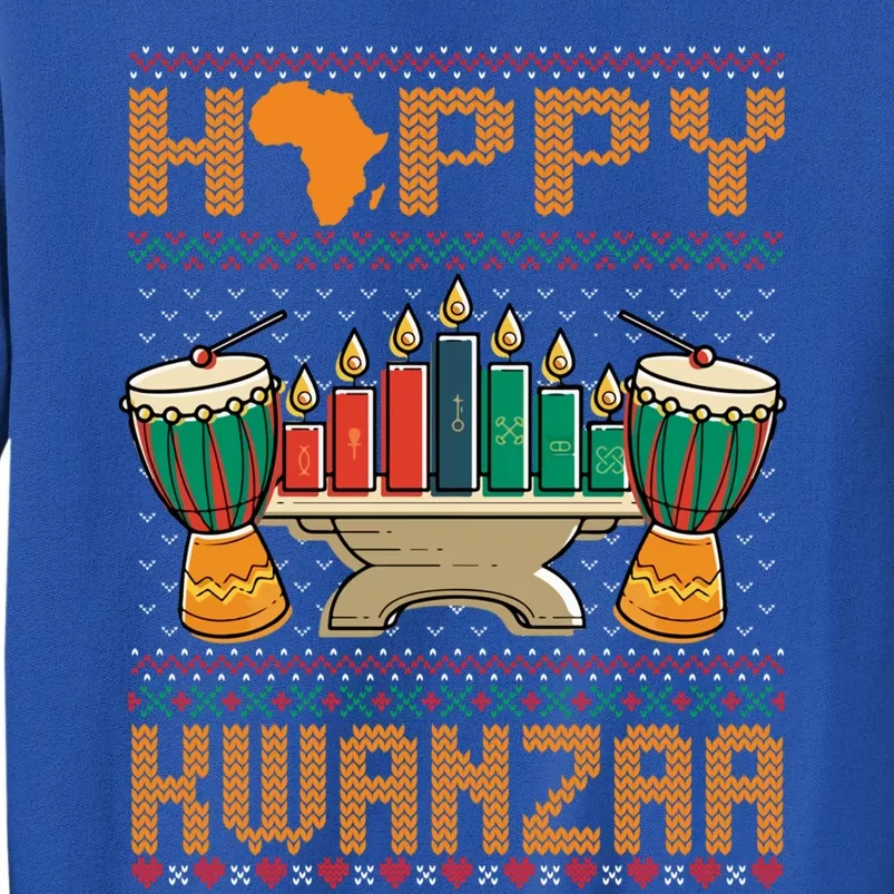 Happy Kwanzaa Ugly Christmas Black Christmas African Funny Gift Tall Sweatshirt