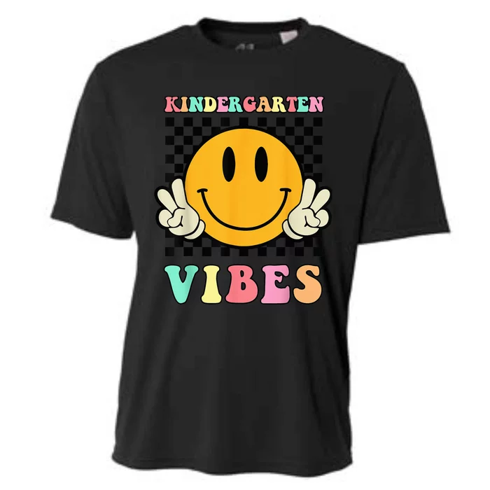 Hippie Kindergarten Vibes Teacher Kid 1st Day Of School Cooling Performance Crew T-Shirt