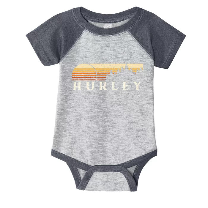 Hurley Ky Vintage Evergreen Sunset Eighties Infant Baby Jersey Bodysuit