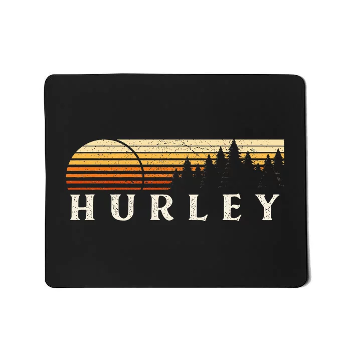 Hurley Ky Vintage Evergreen Sunset Eighties Retro Mousepad