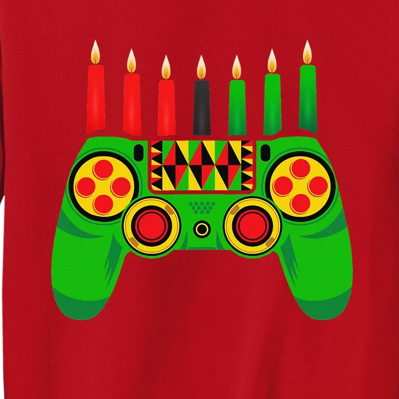 Happy Kwanzaa Video Gamer Kinara Candles African American Sweatshirt