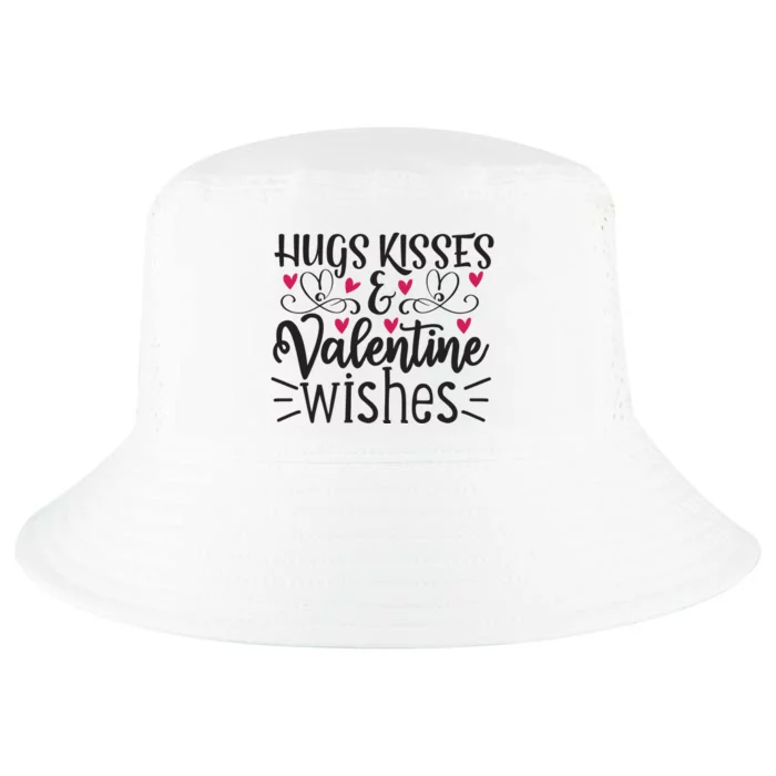 Hugs Kisses Valentine Wishes Cool Comfort Performance Bucket Hat