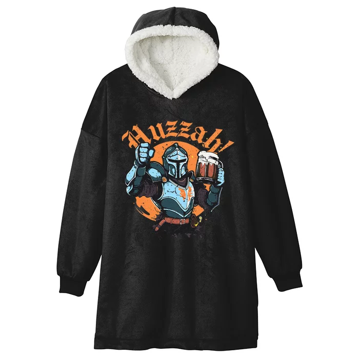 Huzzah Knight With Mead Funny Ren Faire Hooded Wearable Blanket