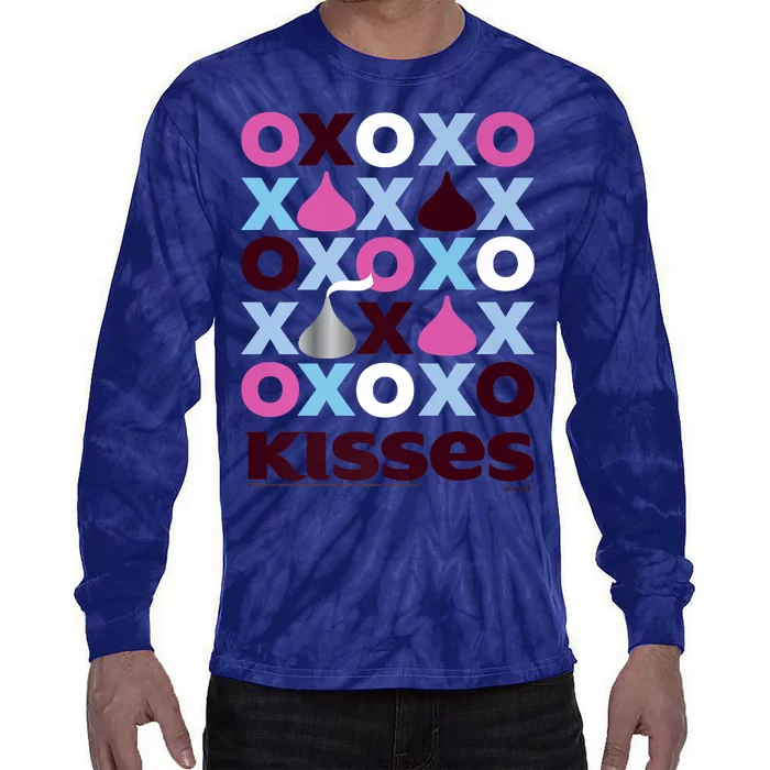 Hershey's Kisses XOXO Design Tie-Dye Long Sleeve Shirt