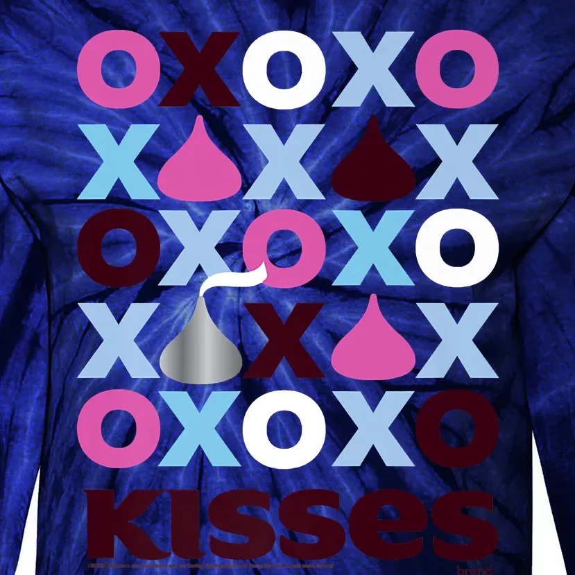 Hershey's Kisses XOXO Design Tie-Dye Long Sleeve Shirt