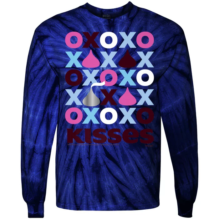 Hershey's Kisses XOXO Design Tie-Dye Long Sleeve Shirt