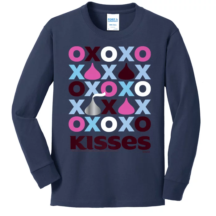 Hershey's Kisses XOXO Design Kids Long Sleeve Shirt