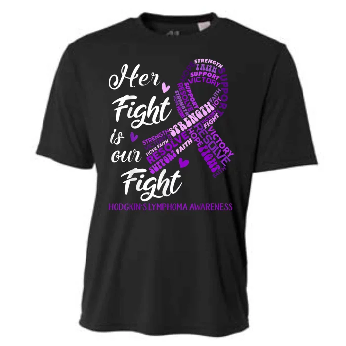 Hodgkins Lymphoma Awareness Hodgkins Lymphoma Awareness Her Fight Is Our Fight Cooling Performance Crew T-Shirt