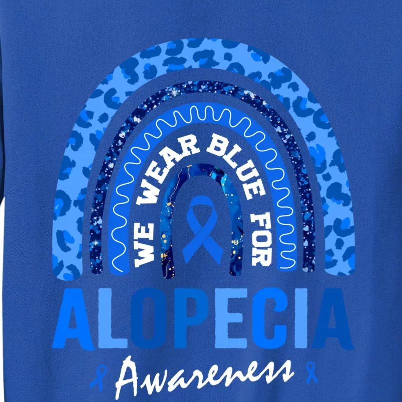 Hair Loss Areata Blue Lopecia Awareness Gift Sweatshirt