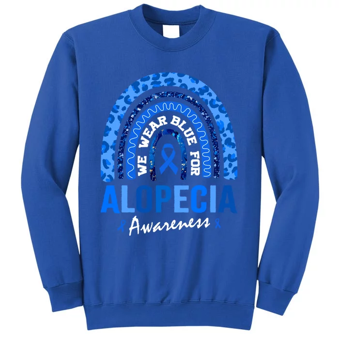 Hair Loss Areata Blue Lopecia Awareness Gift Sweatshirt