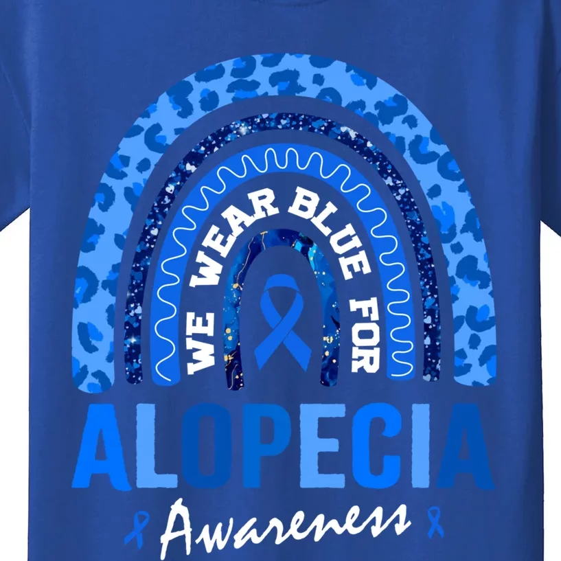 Hair Loss Areata Blue Lopecia Awareness Gift Kids T-Shirt