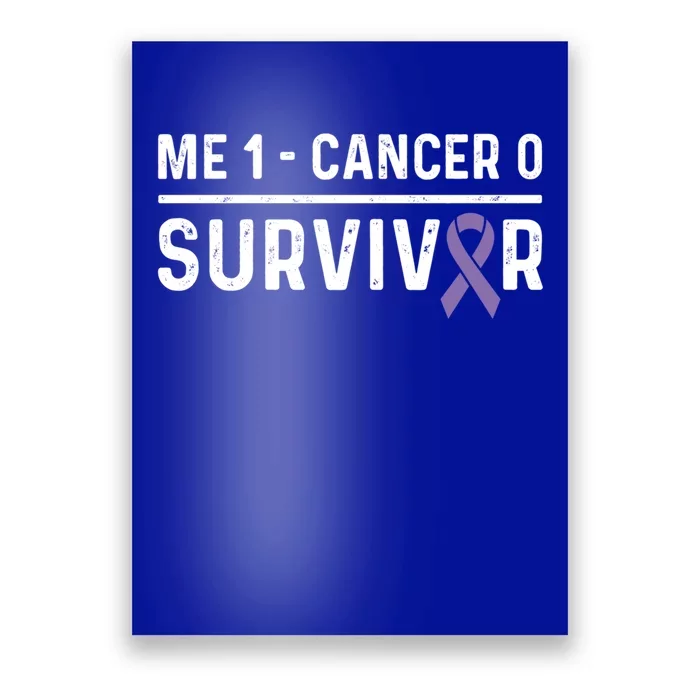 Hodgkin Lymphoma Awareness Purple Ribbon Survivor Remission Meaningful Gift Poster