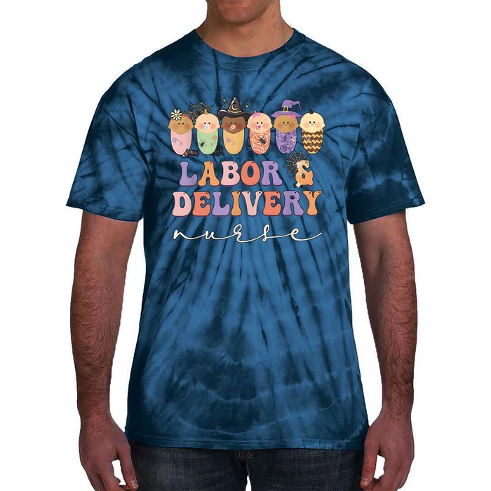 Halloween Labor And Delivery Nurse Party Health Care Tie-Dye T-Shirt