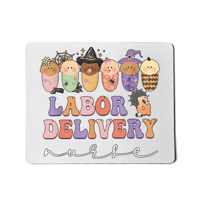 Halloween Labor And Delivery Nurse Party Health Care Mousepad