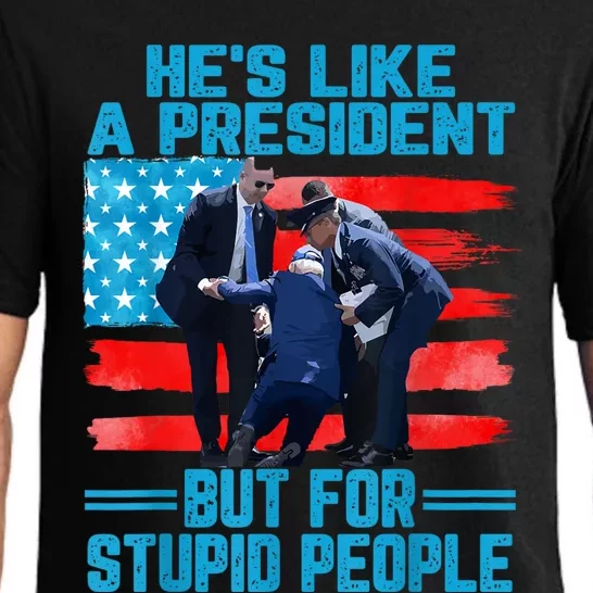 Hes Like A President But For Stupid People Biden Falling Pajama Set