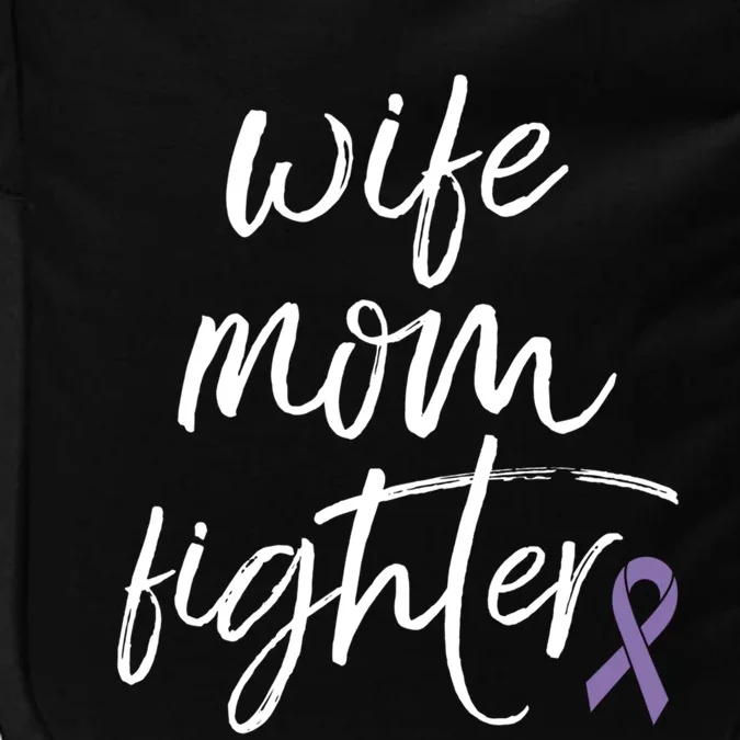 Hodgkin Lymphoma Awareness Purple Ribbon Wife Mom Fighter Gift Impact Tech Backpack