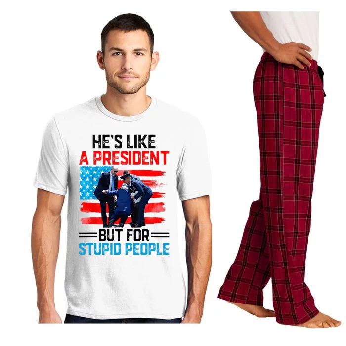 He's Like A President But For Stupid People Biden Falling Pajama Set