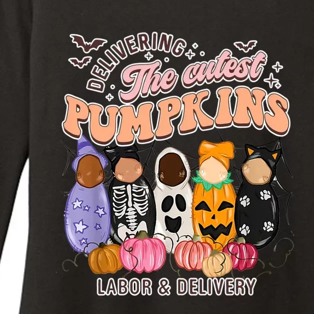 Halloween Labor And Delivery Nurse Halloween L And D Nurse Great Gift Womens CVC Long Sleeve Shirt