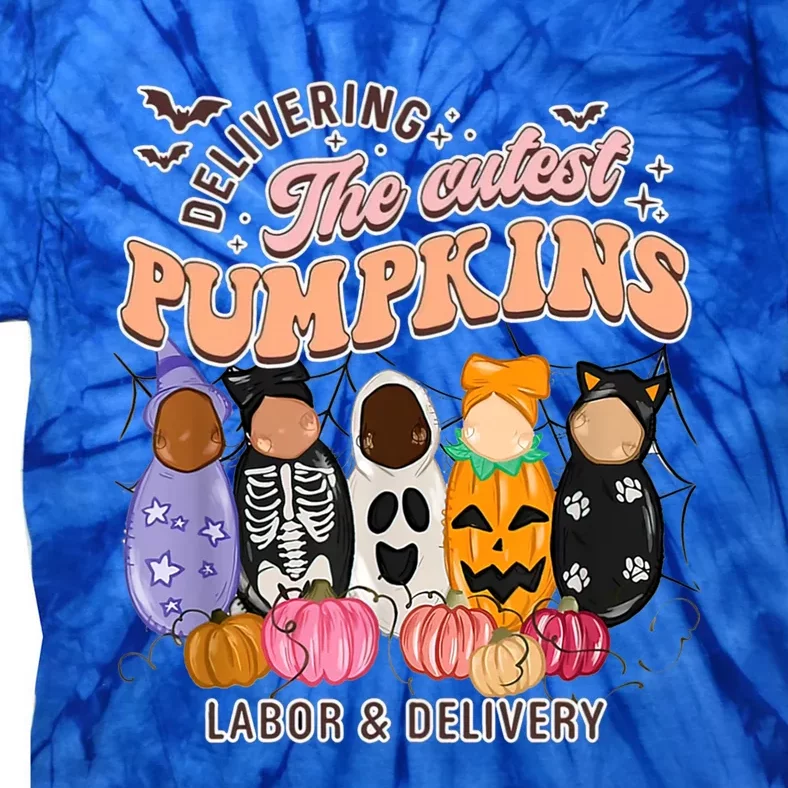 Halloween Labor And Delivery Nurse Halloween L And D Nurse Great Gift Tie-Dye T-Shirt