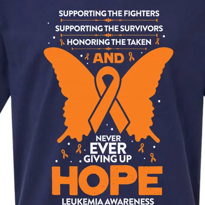 Hope Leukemia Awareness Butterfly Cancer Fighter Survivor Sueded Cloud Jersey T-Shirt