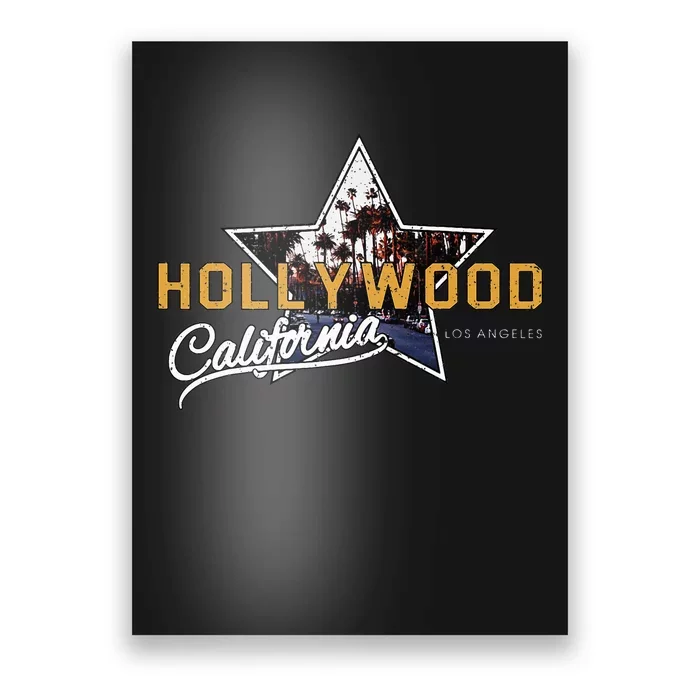 Hollywood Los Angeles California Street Aesthetic Poster