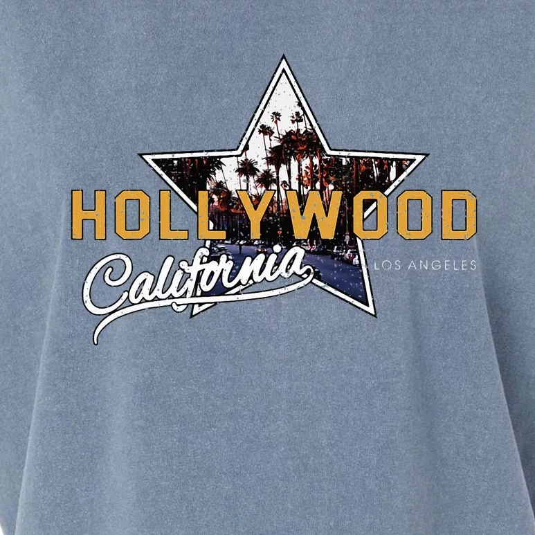 Hollywood Los Angeles California Street Aesthetic Garment-Dyed Women's Muscle Tee