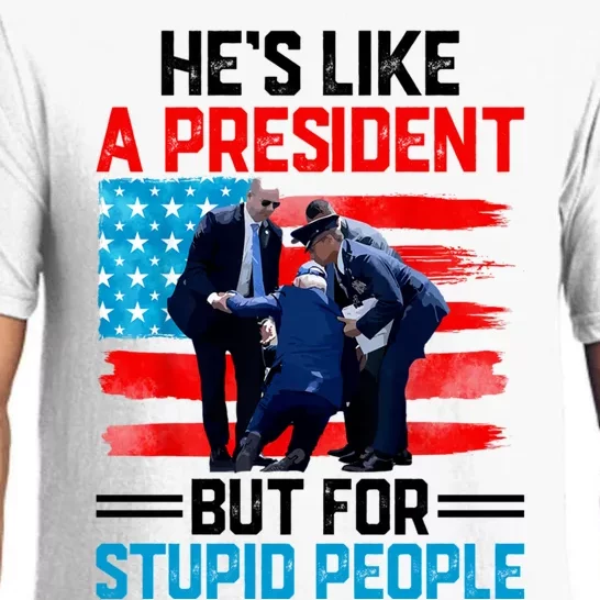 Hes Like A President But For Stupid People Biden Falling Pajama Set