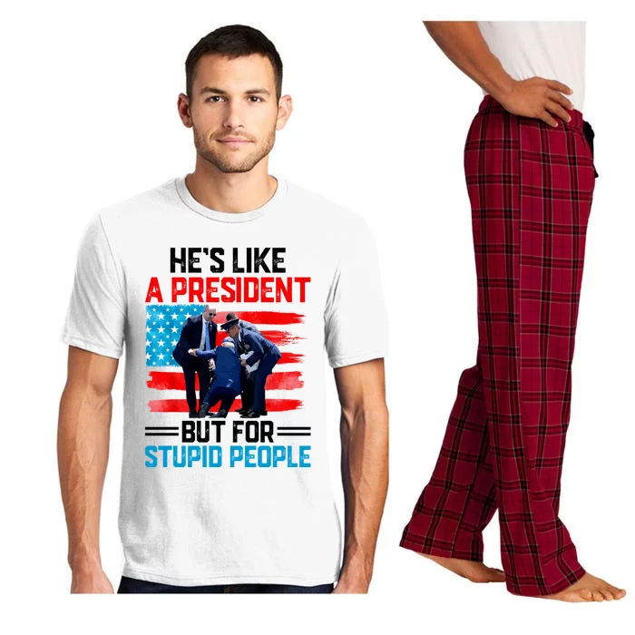 Hes Like A President But For Stupid People Biden Falling Pajama Set