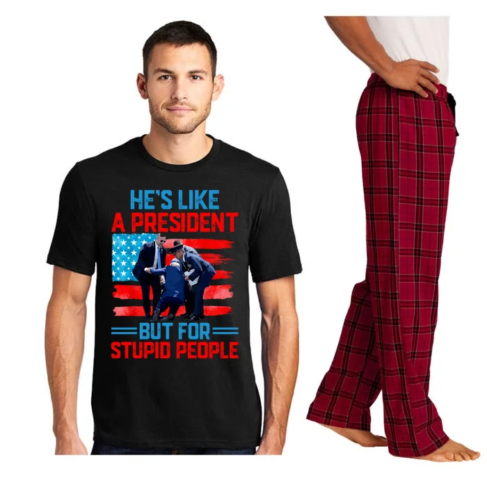 Hes Like A President But For Stupid People Biden Falling Pajama Set