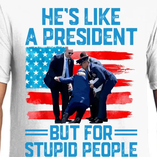 Hes Like A President But For Stupid People Biden Falling Pajama Set