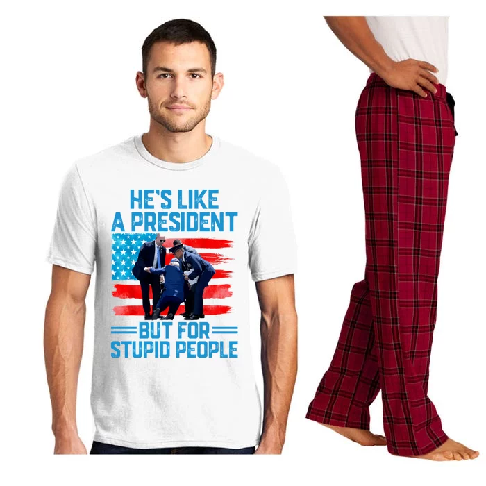 Hes Like A President But For Stupid People Biden Falling Pajama Set