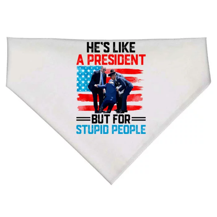 Hes Like A President But For Stupid People Biden Falling USA-Made Doggie Bandana