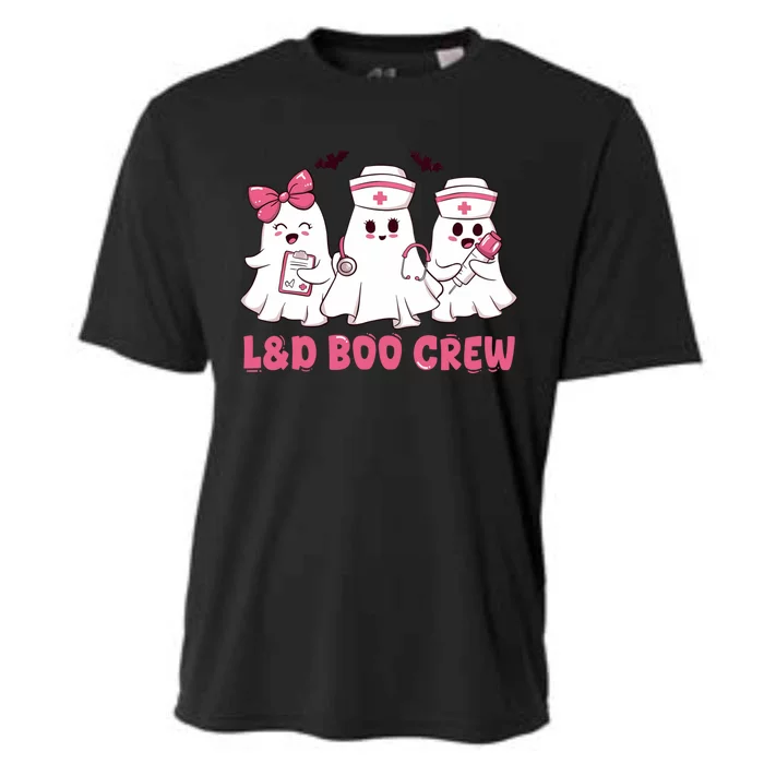 Halloween Labor And Delivery Nurse Cute Gift L And D Boo Crew Gift Cooling Performance Crew T-Shirt