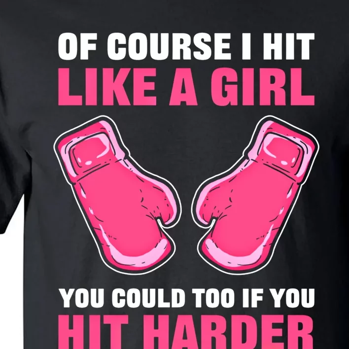 Hit Like A Fighting And Boxing Great Gift Tall T-Shirt