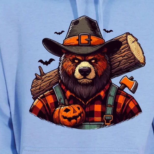 Halloween Lumberjack Bear Unisex Surf Hoodie