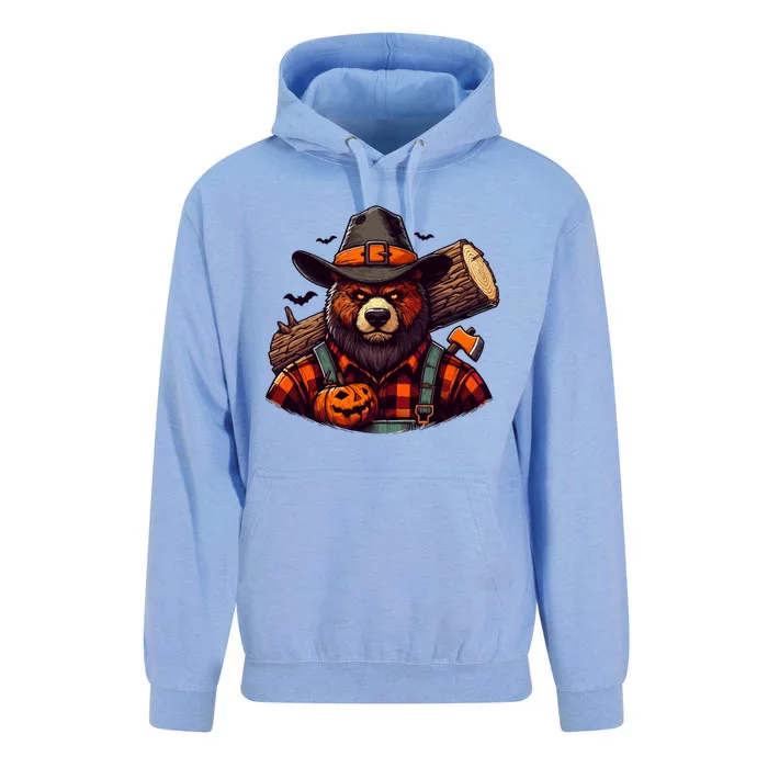 Halloween Lumberjack Bear Unisex Surf Hoodie