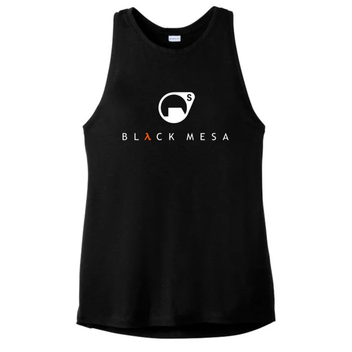 Half Life Black Mesa Research Corp Ladies Tri-Blend Wicking Tank